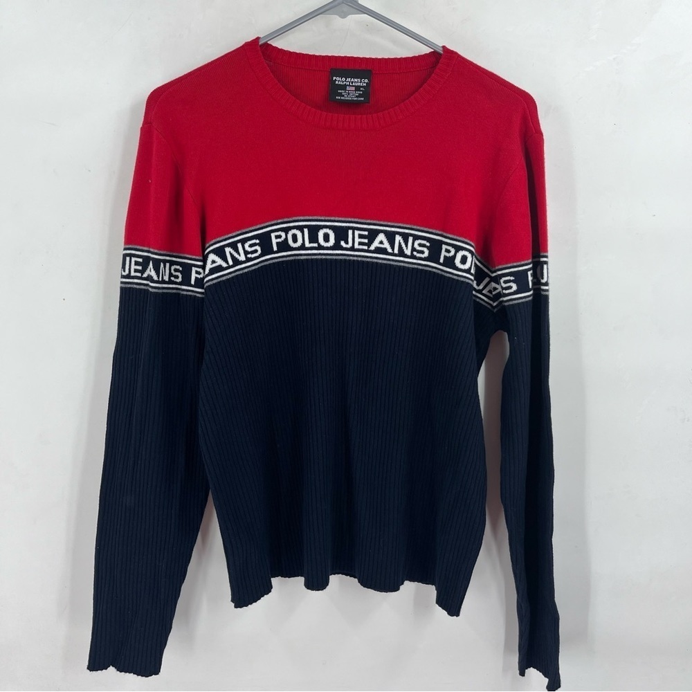 Vintage Y2K Polo Jeans Ralph Lauren Sweater Size XL